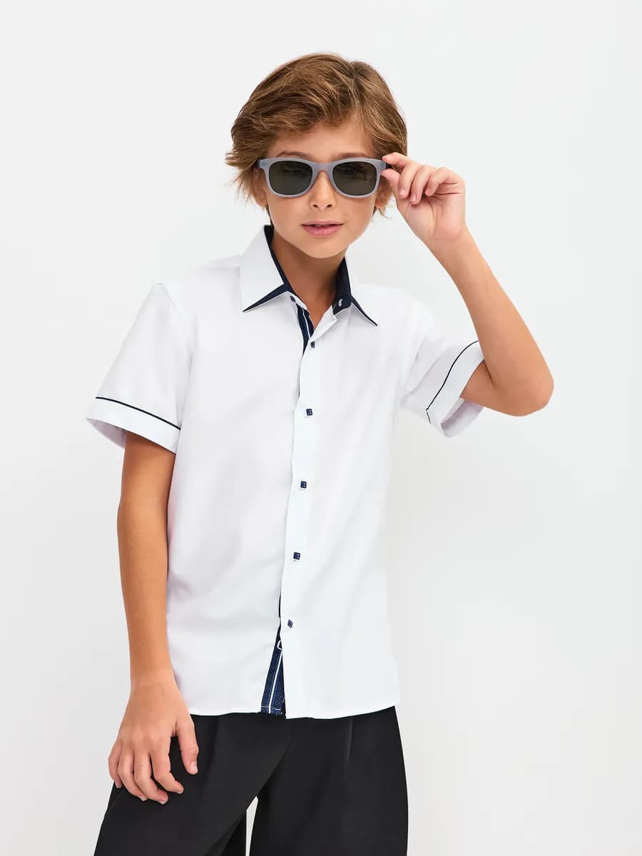 Рубашка школьная приталенная