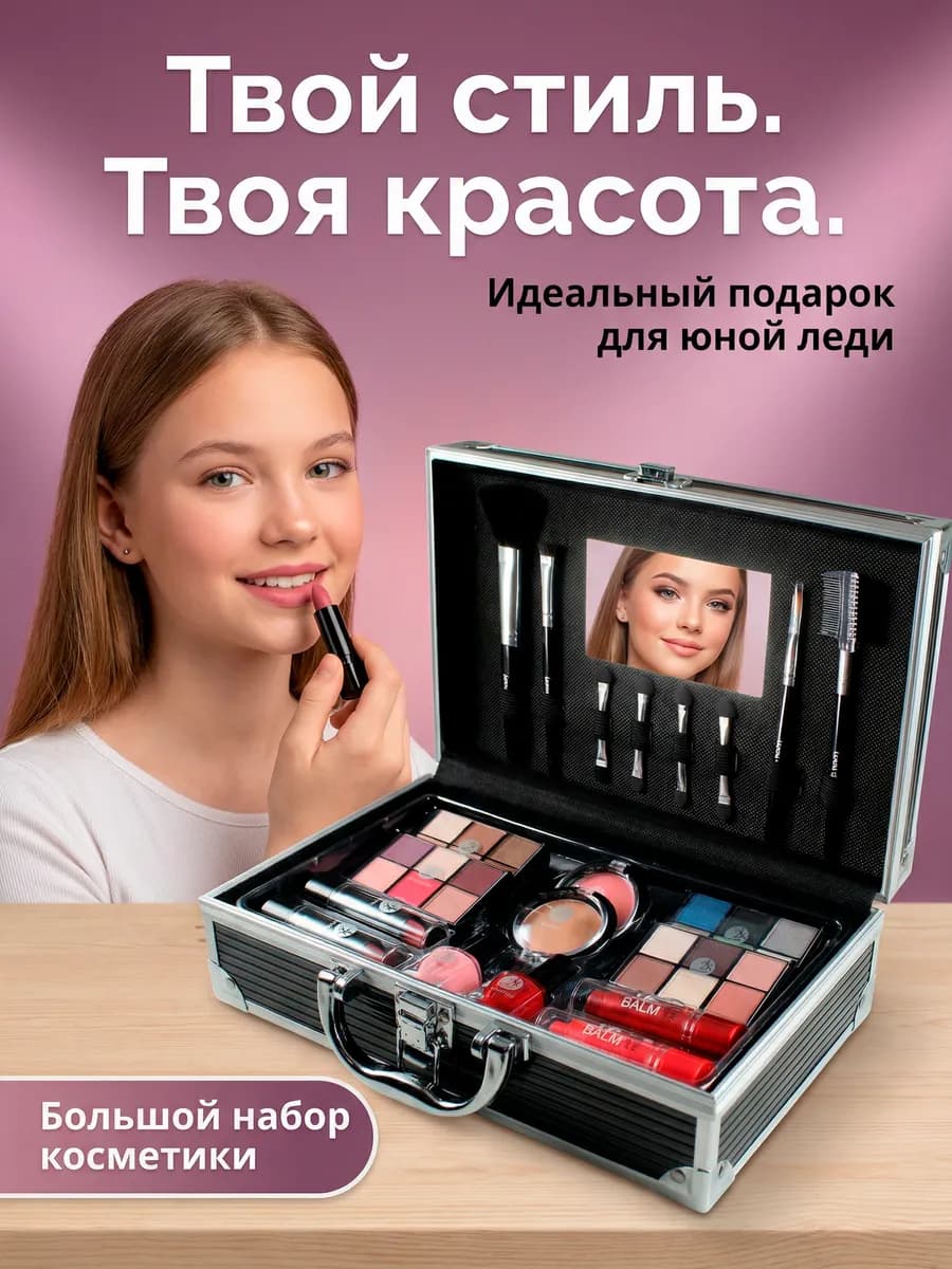 Подарочный набор декоративной косметики для макияжа №19
