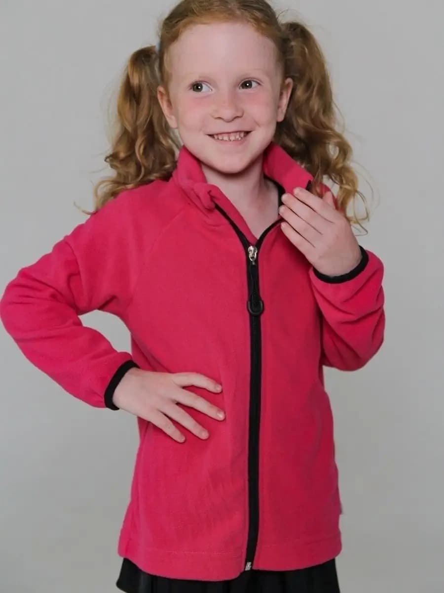 кофта на молнии флисовая теплая