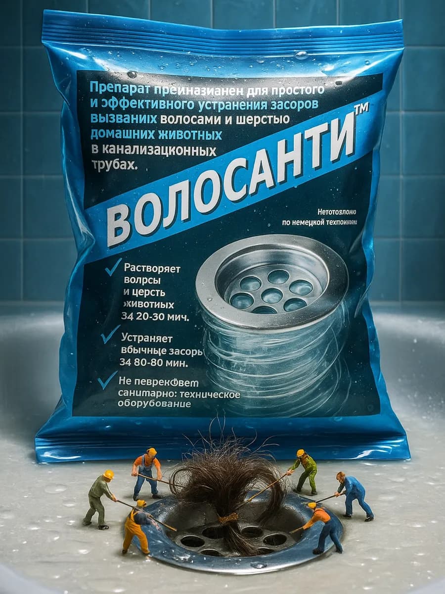 Средство от засоров труб - фото 1