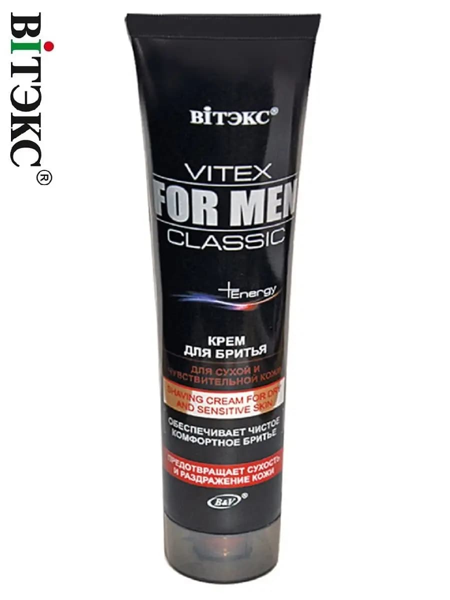 Крем для бритья для сухой и чувствительной кожи Vitex forMen