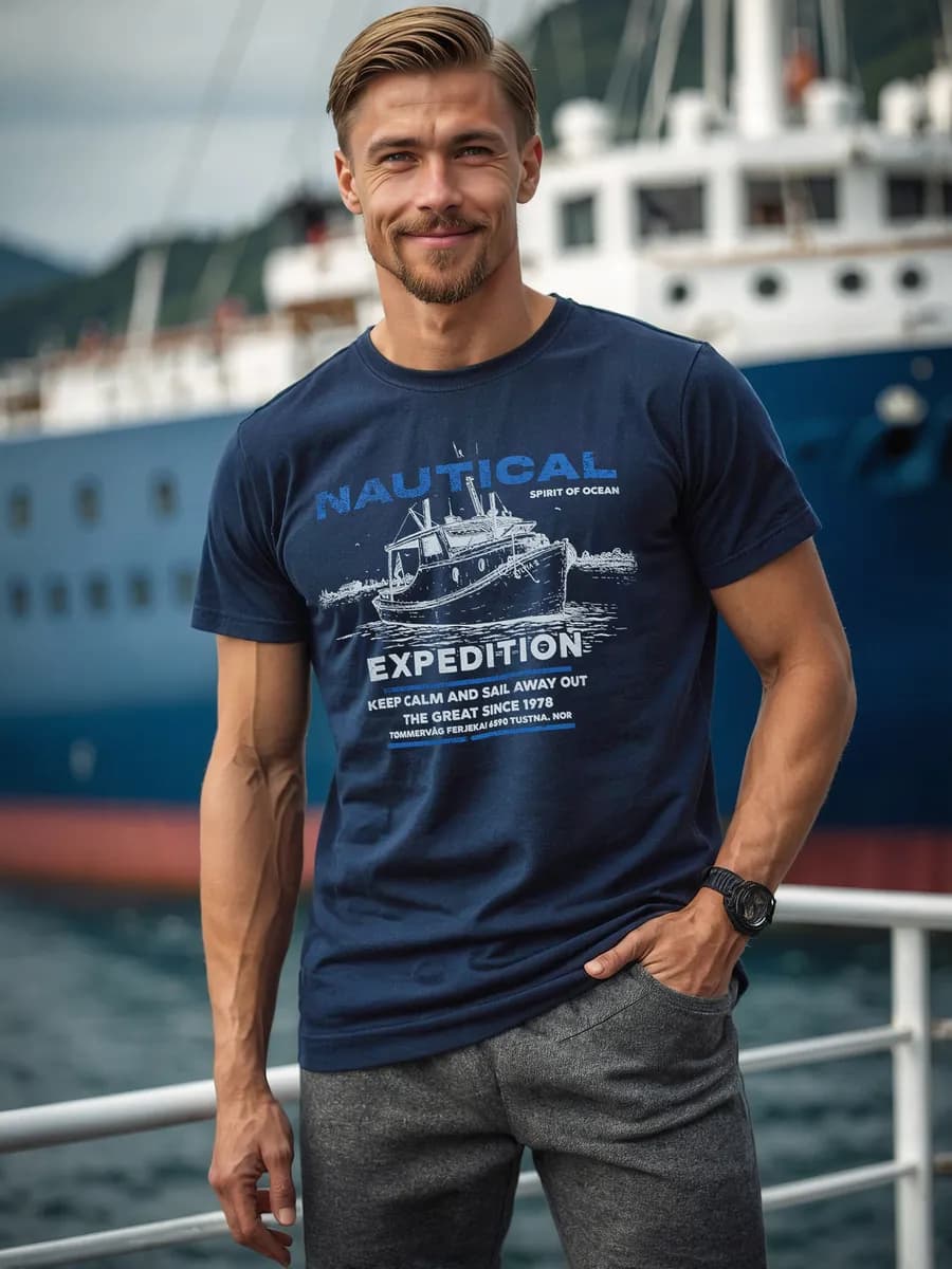 Футболка с принтом больших размеров