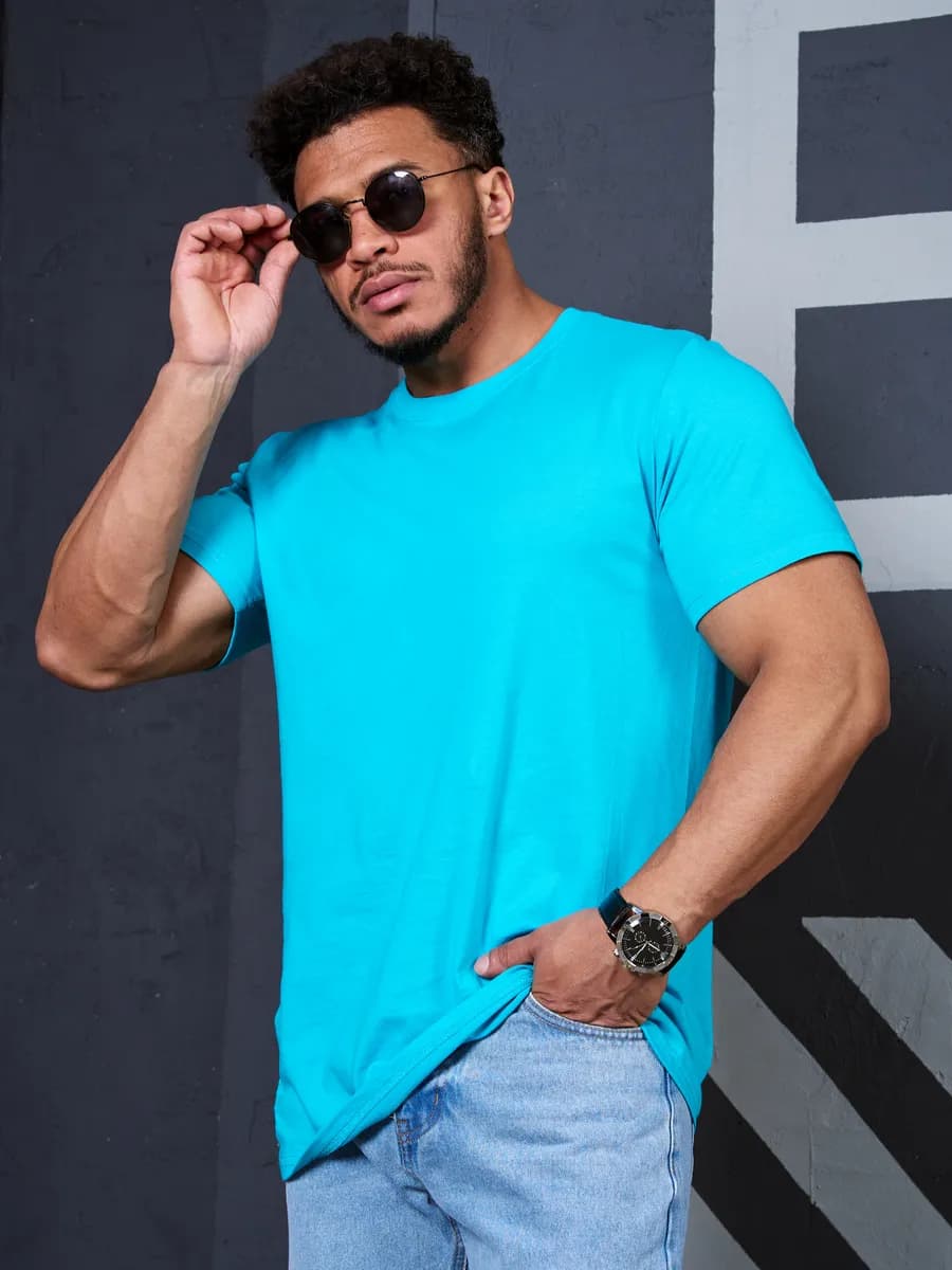 Футболка однотонная базовая хлопок