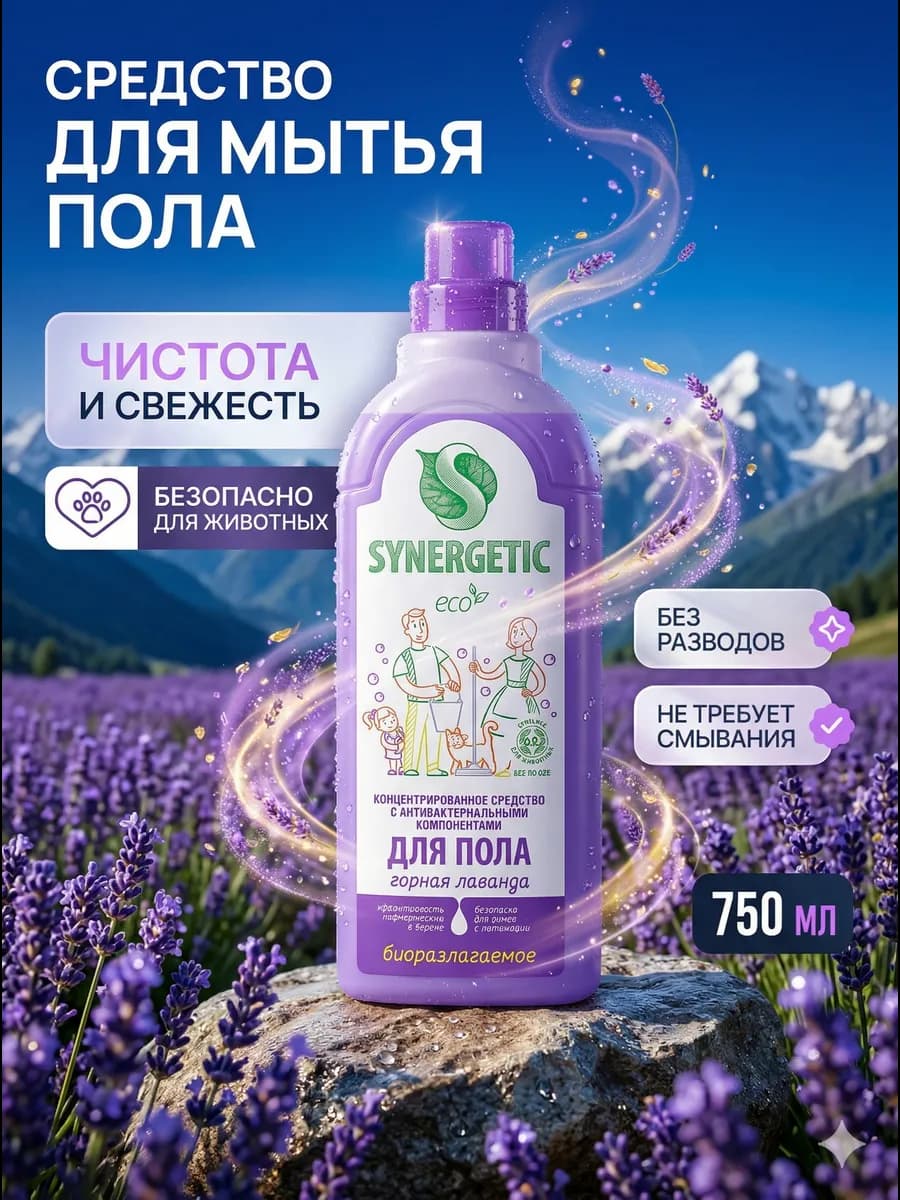 Средство для мытья полов 750мл