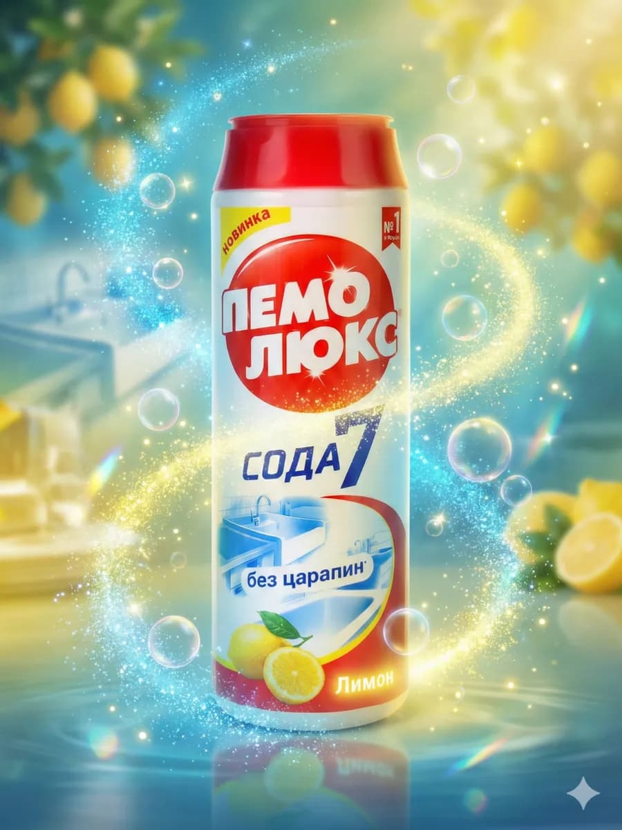 Порошок чистящий с лимоном 480г - фото 1