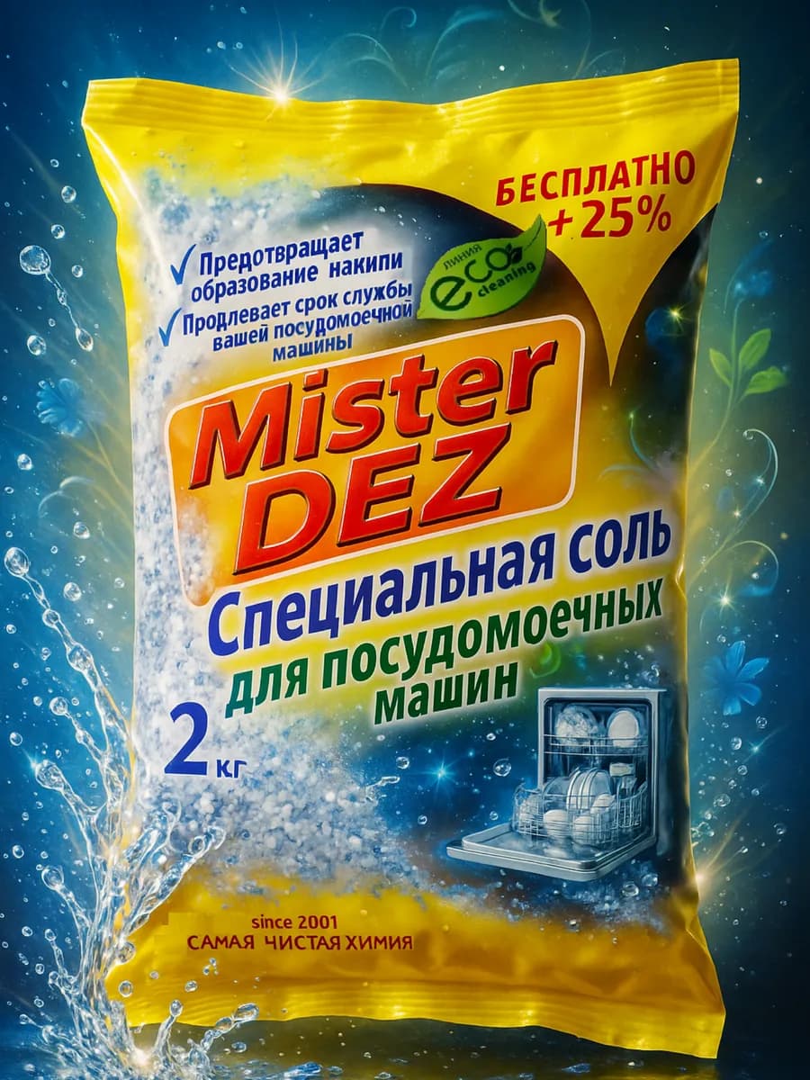 Соль для посудомоечных машин