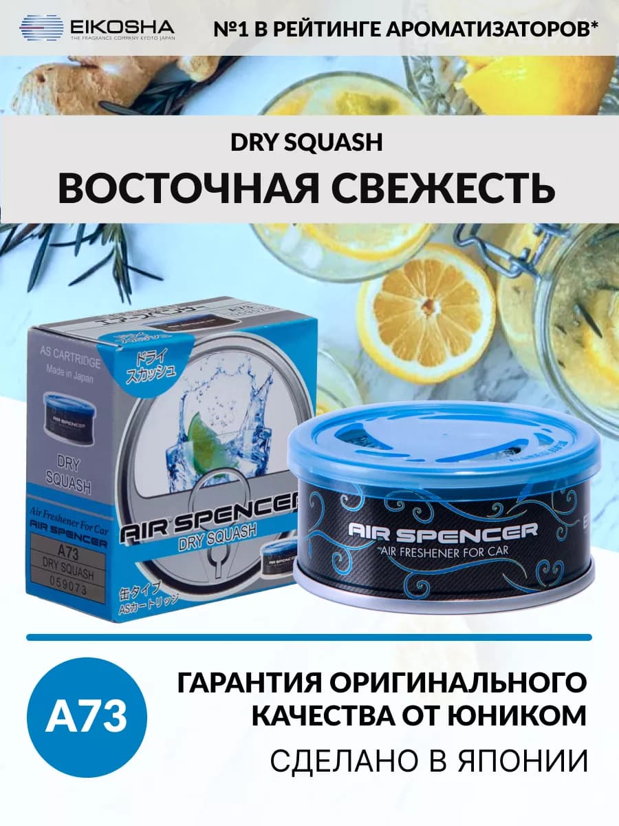 Меловой ароматизатор в машину SPIRIT REFILL DRY SQUASH