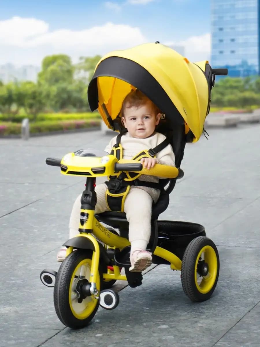 Велосипед трехколесный детский Bamzione B2 с ручкой