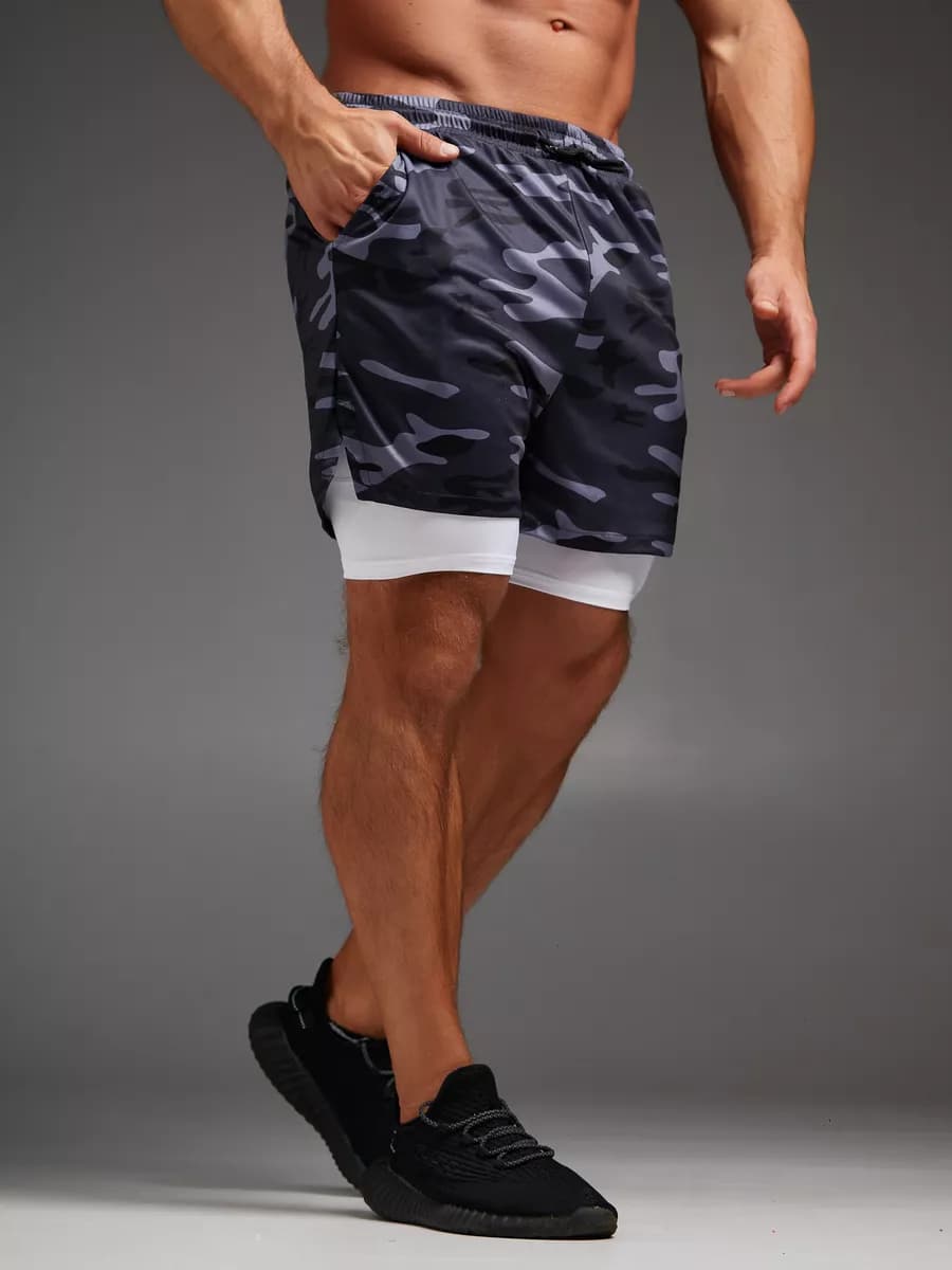 Шорты спортивные с тайтсами