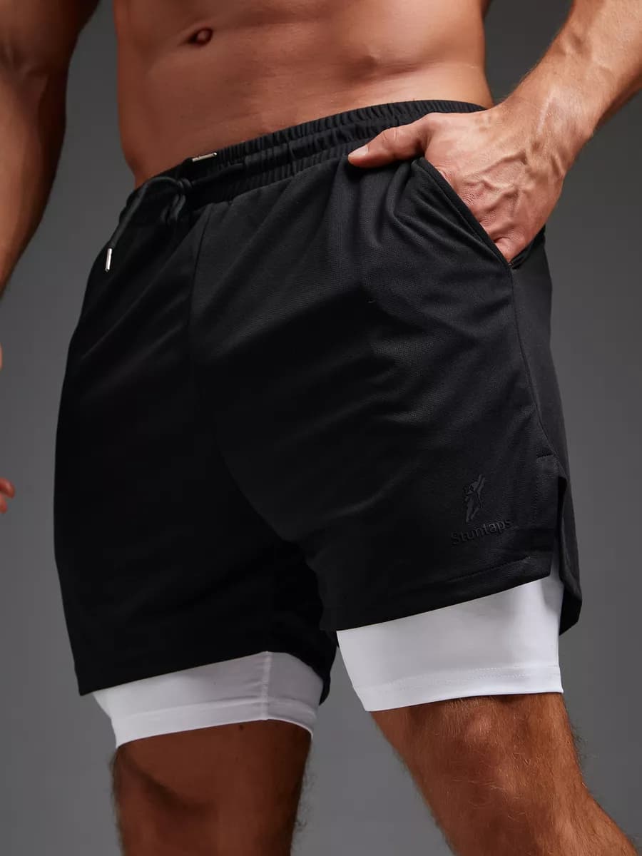 Шорты спортивные с тайтсами