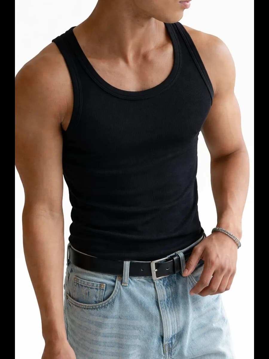 Майка мужская бельевая больших размеров хлопок