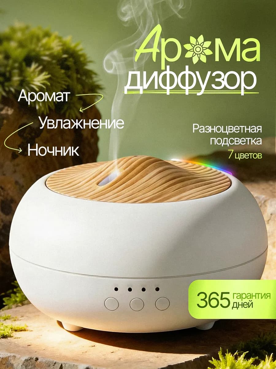 Аромадиффузор для дома ультразвуковой увлажнитель 250 мл