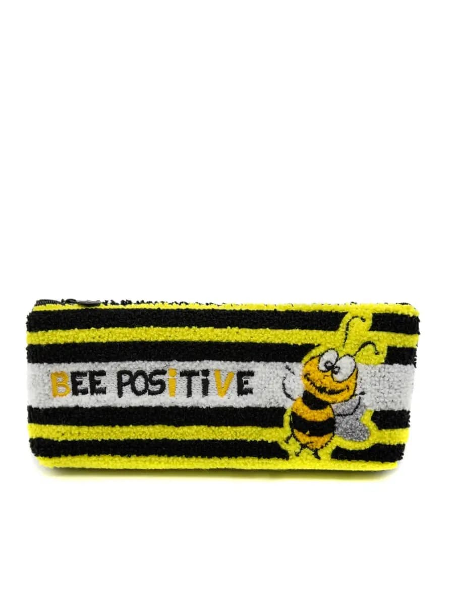 Пенал буклированный текстиль с аппликацией