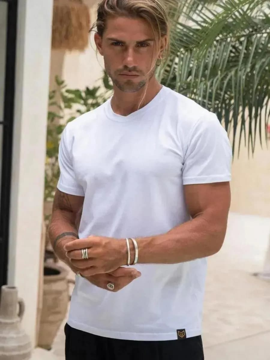 Футболка приталенная хлопок плотная