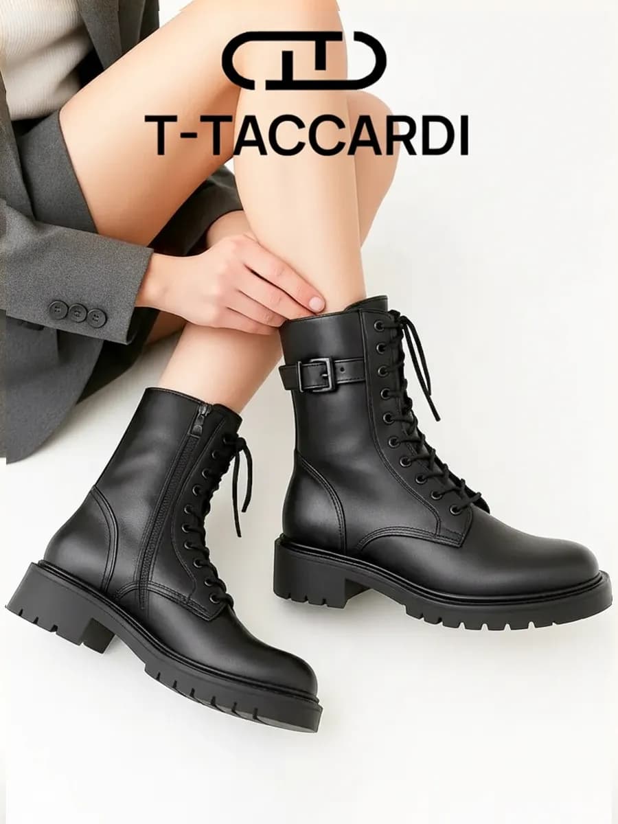 Ботинки женские демисезонные берцы - фото 1