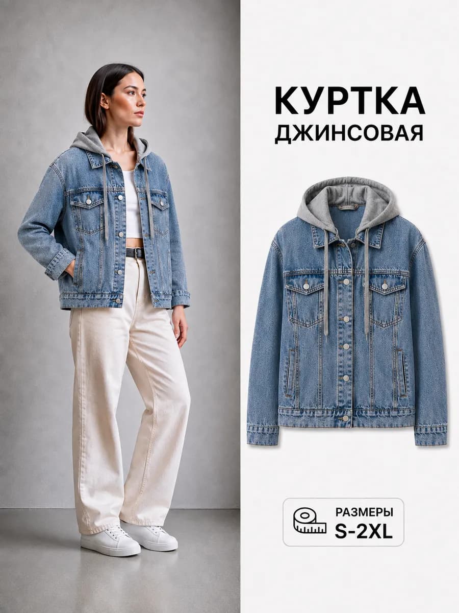 Джинсовая куртка джинсовка бомбер