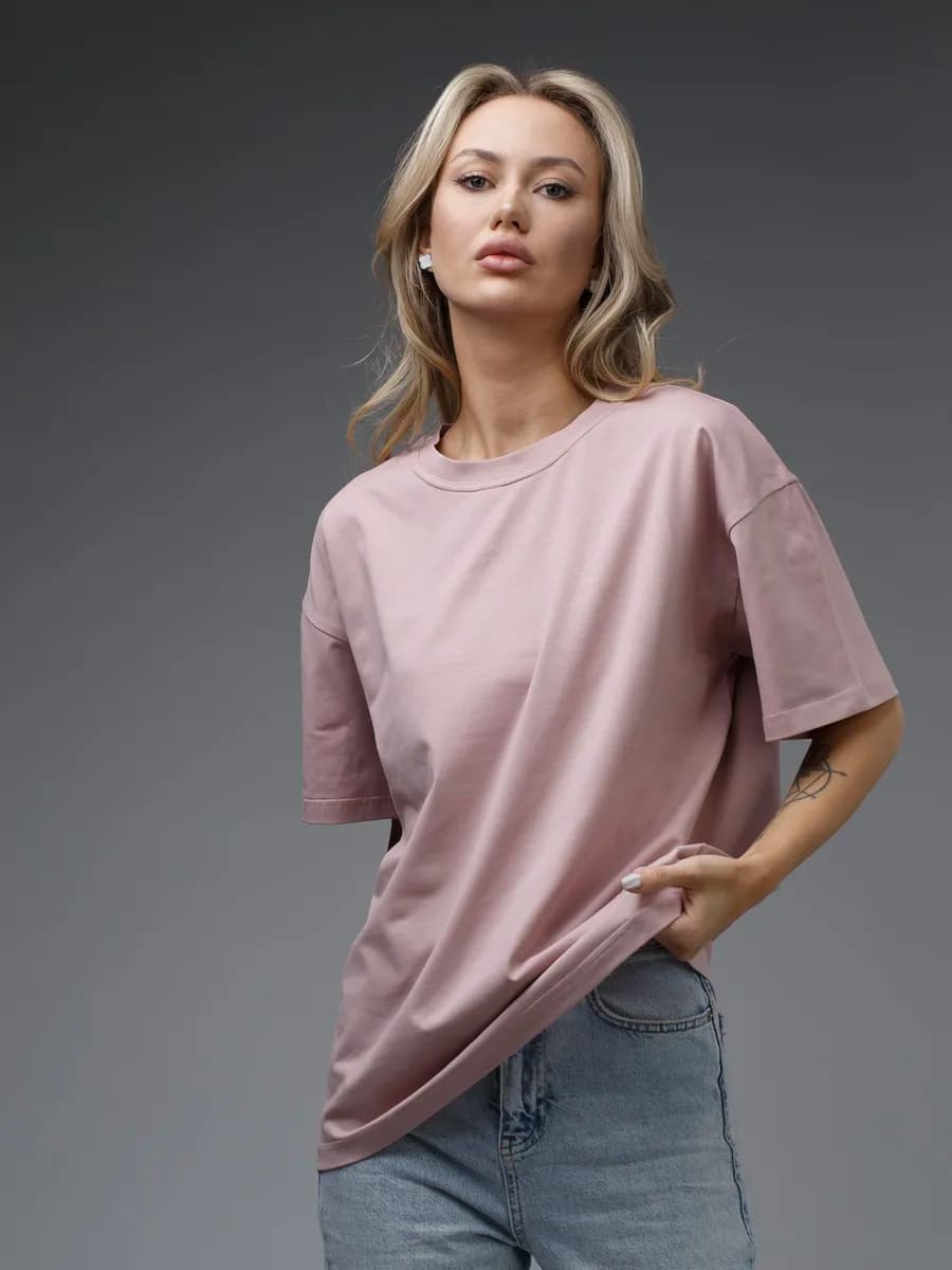 Футболка женская оверсайз - фото 1