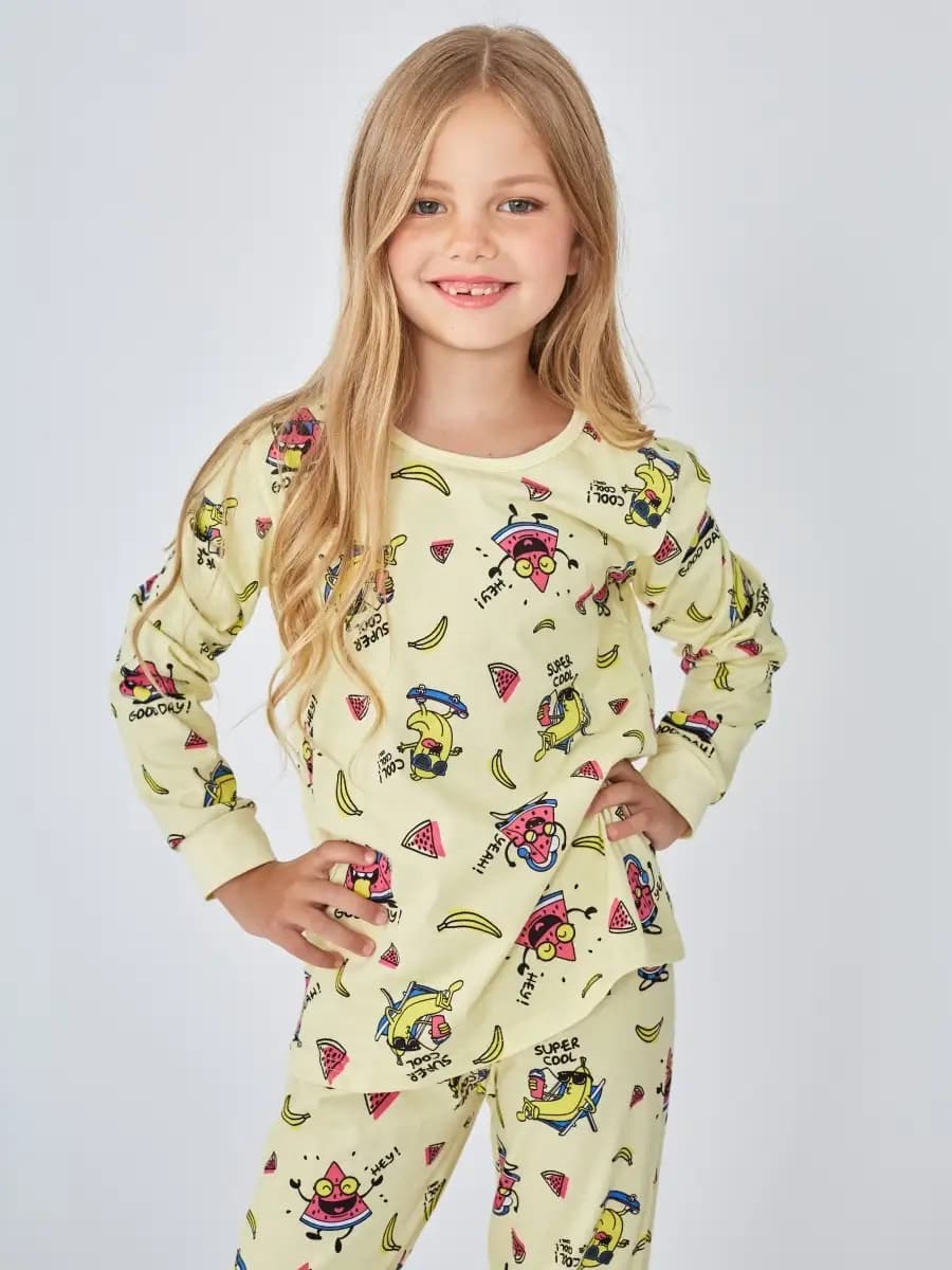 Пижама детская для девочек, подростков, малышей, домашняя - фото 1