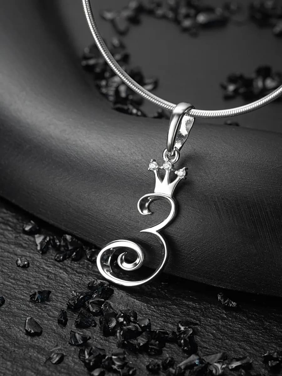 Подвеска на шею серебро 925 с буквой З серебряная