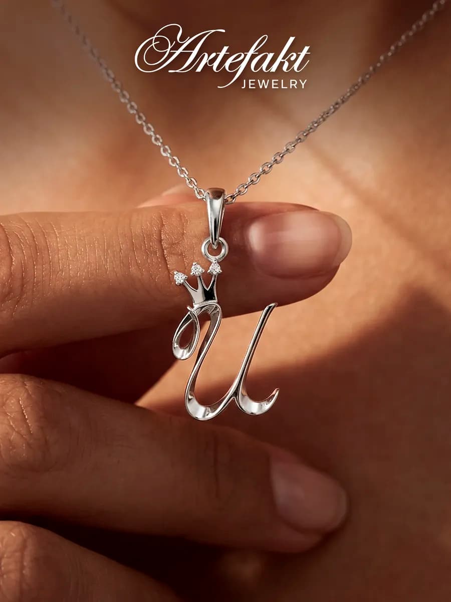Подвеска на шею серебро 925 с буквой И серебряная