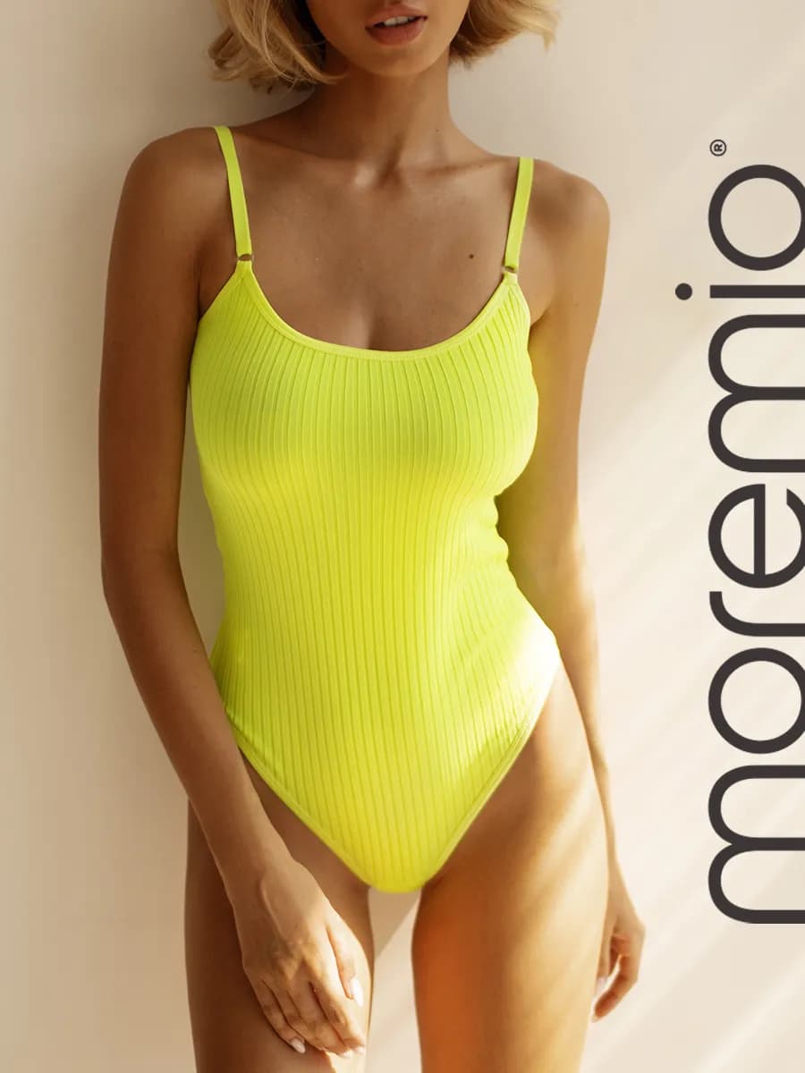 Летнее боди топ лапша на бретельках