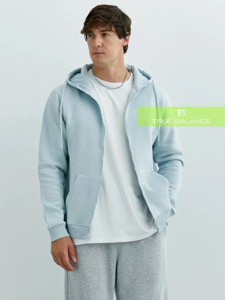 Толстовка на молнии зип с начесом