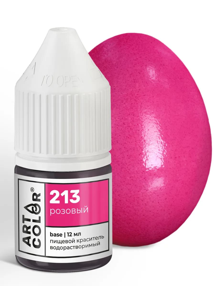 Краситель пищевой розовый для торта крема