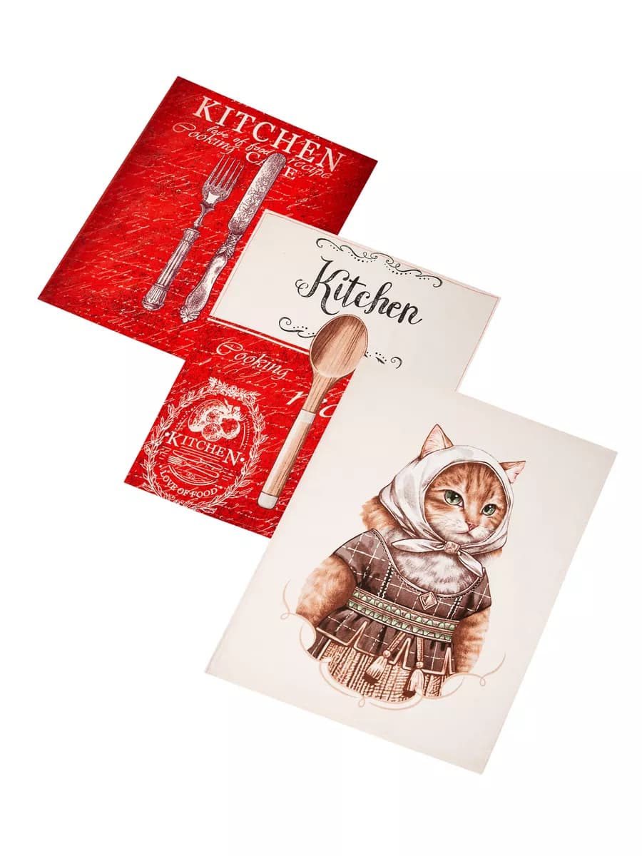 Полотенца кухонные набор 3 шт