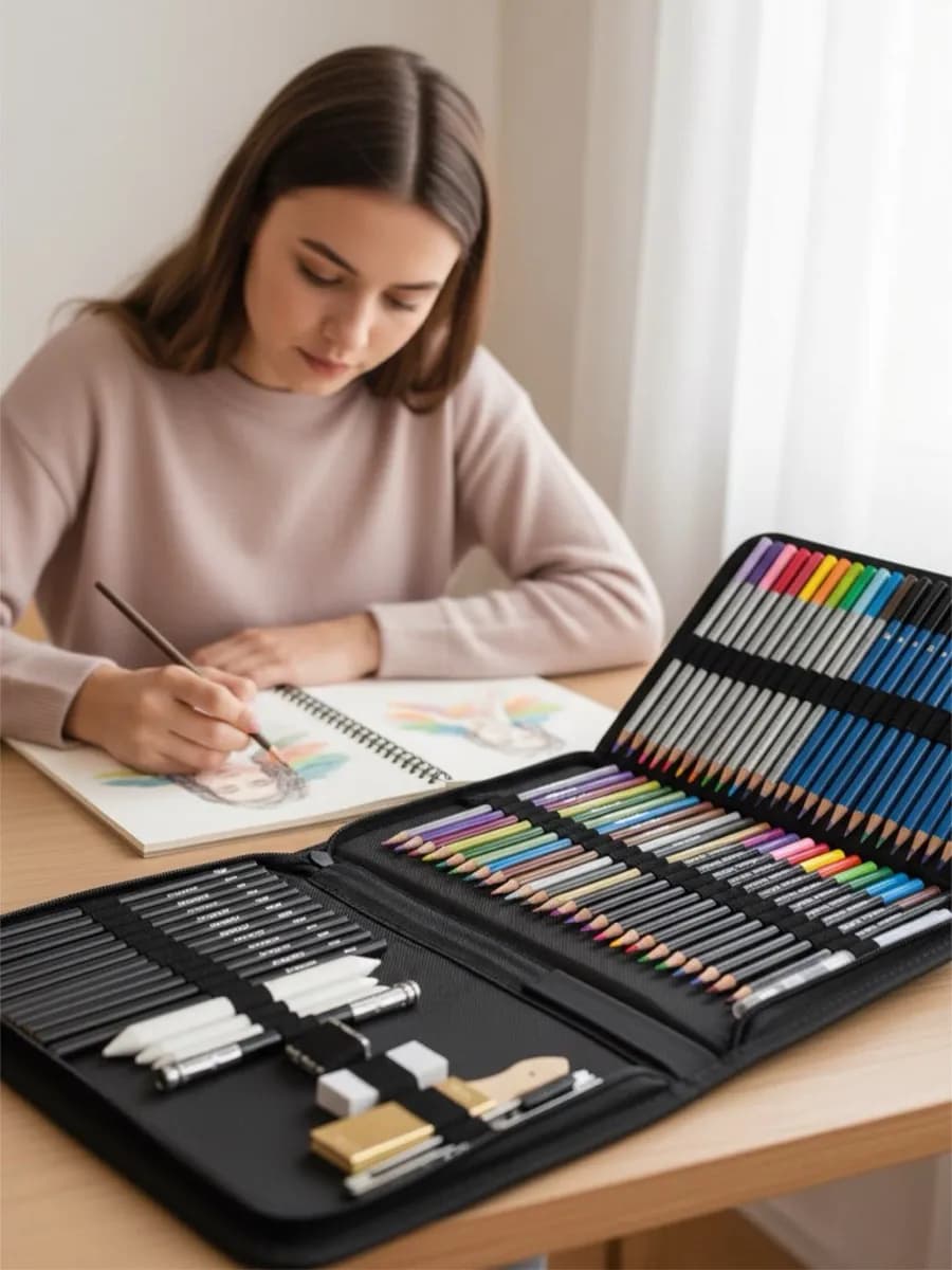 Набор цветных карандашей для рисования в подарок ребенку
