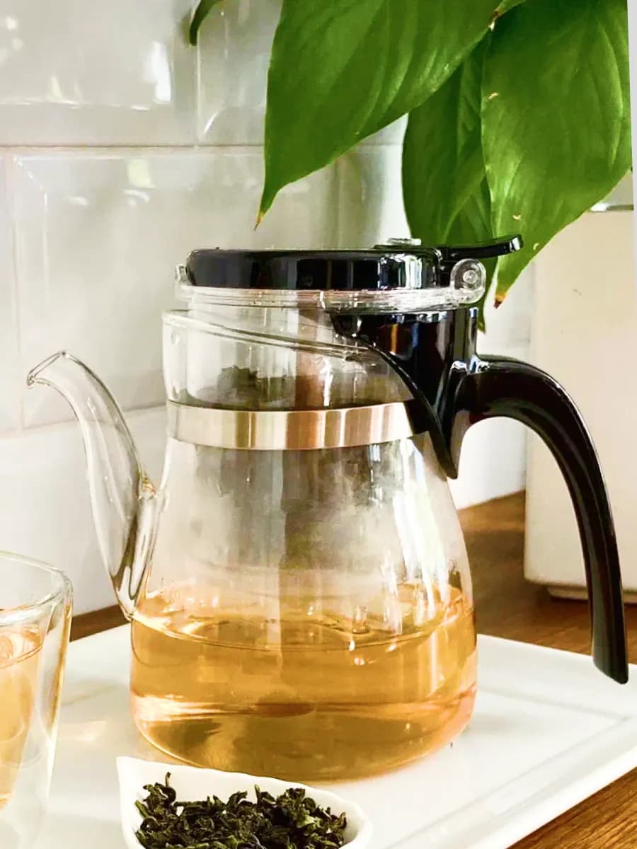 Гунфу с кнопкой, заварочный чайник 600 мл