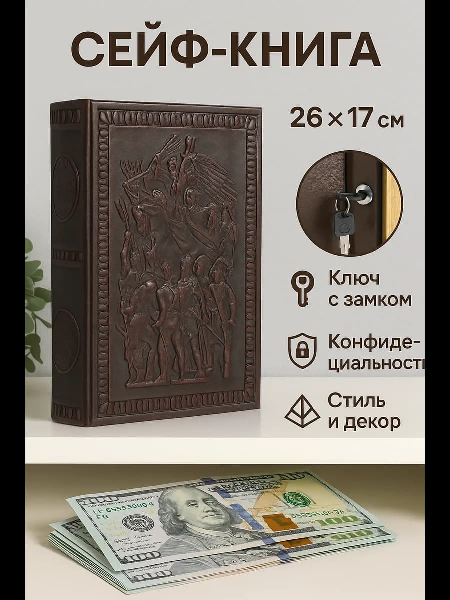 Сейф-книга шкатулка для денег и украшений