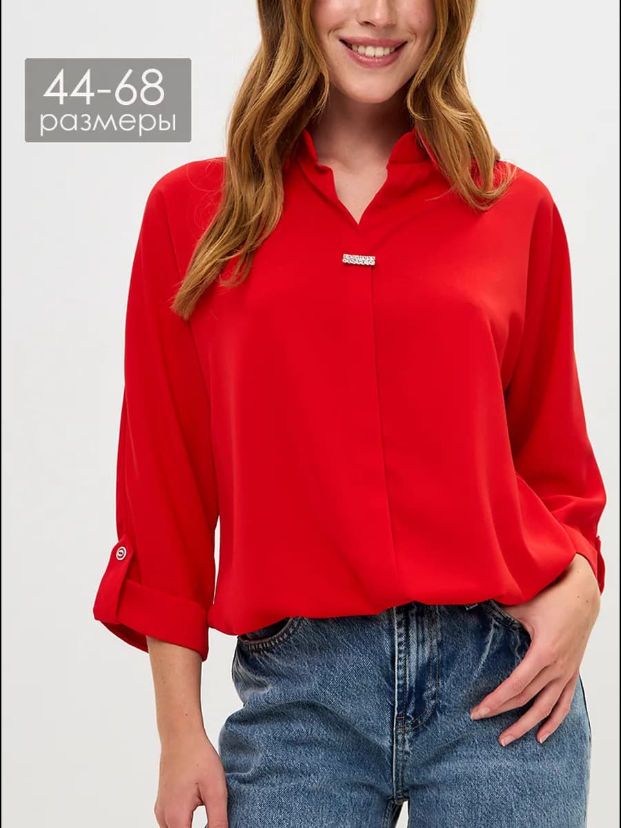 Блузка нарядная офисная больших размеров