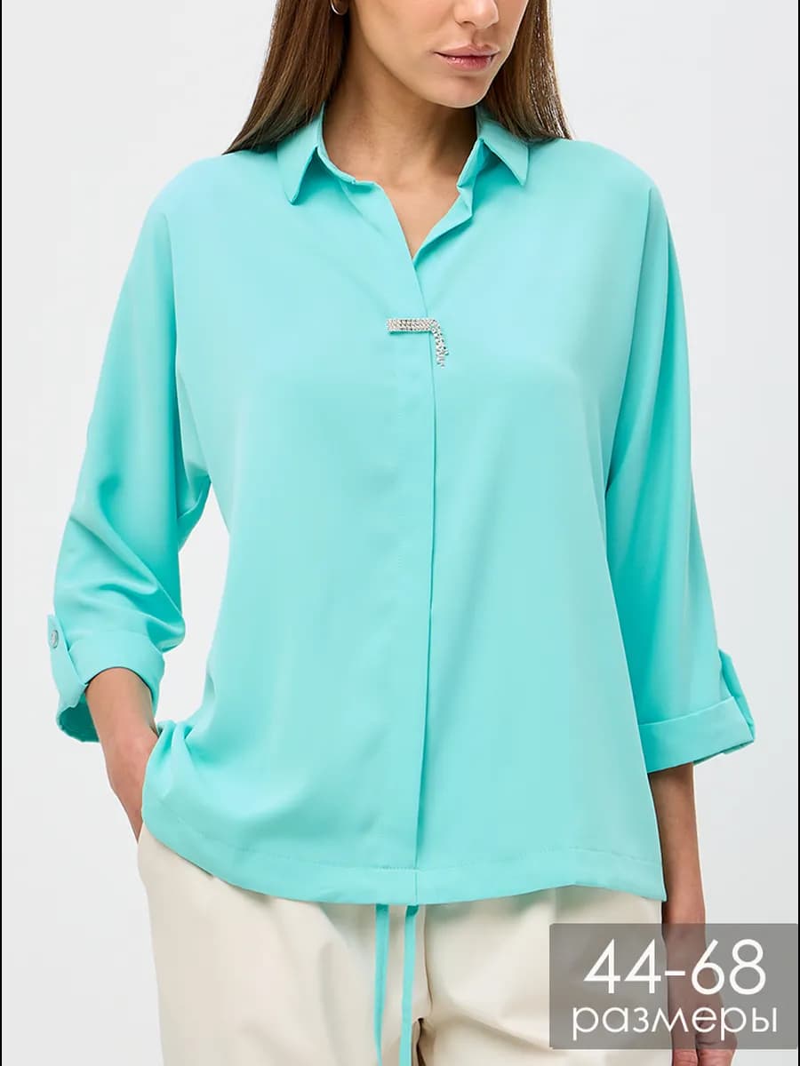 Блузка офисная больших размеров