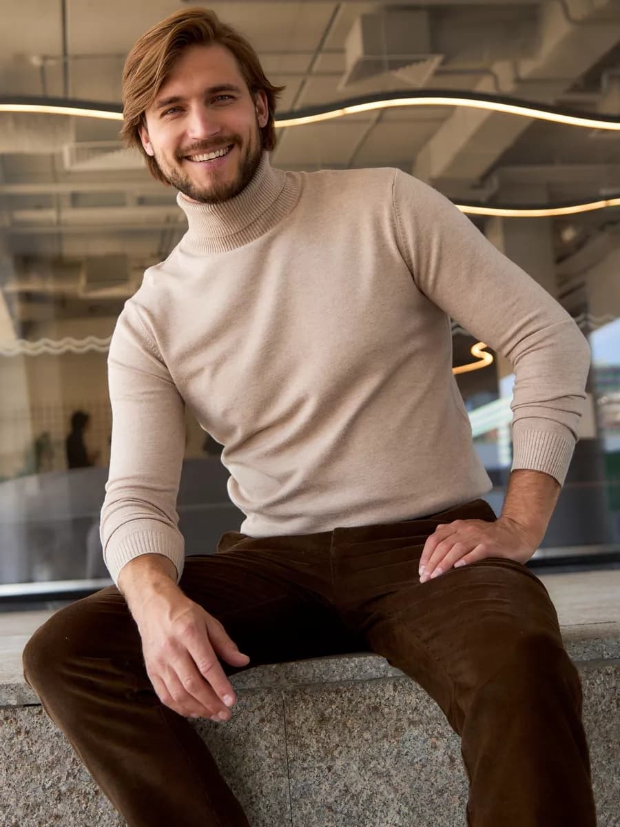 Водолазка с горлом теплая кашемир