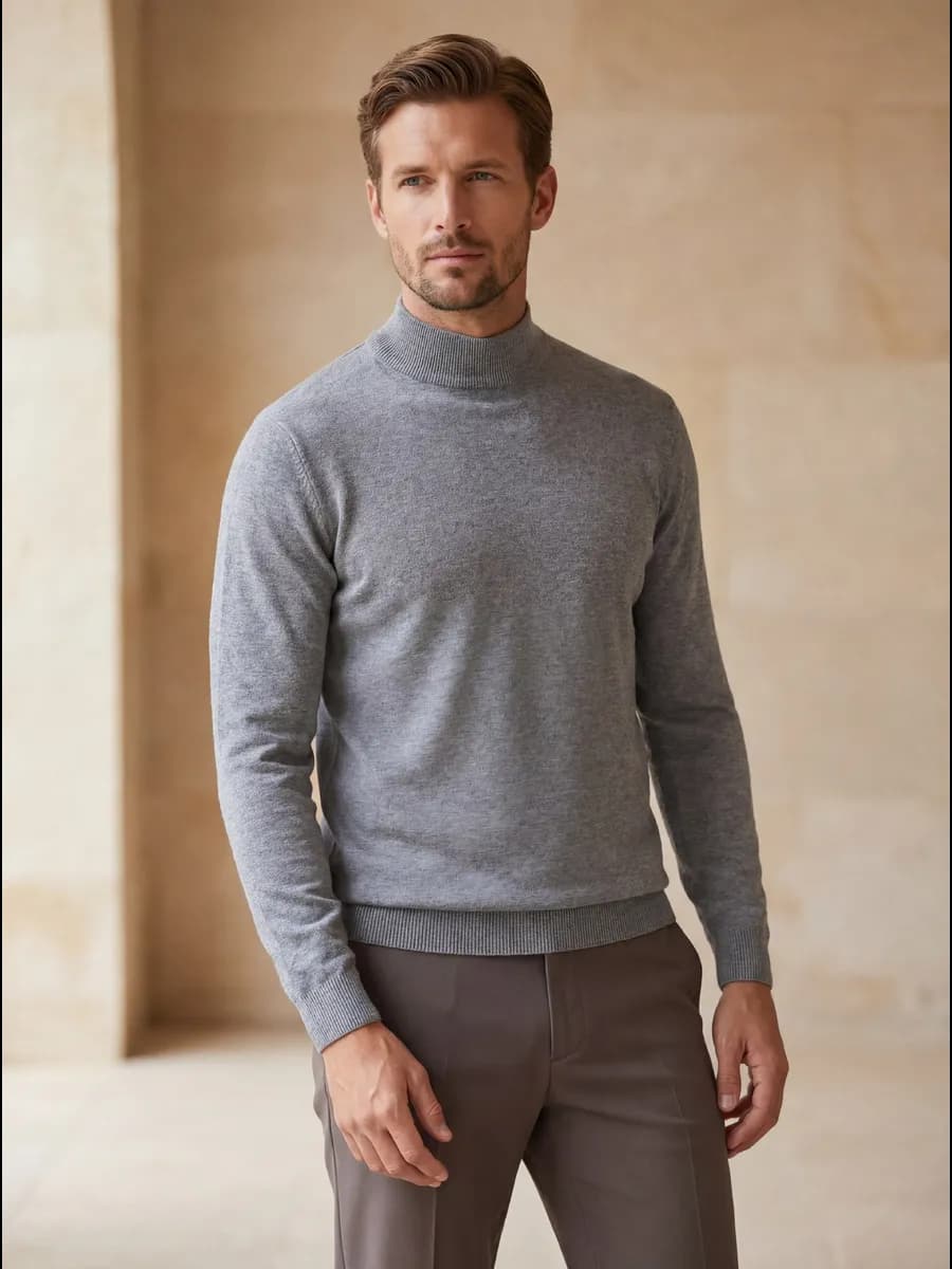 Водолазка с горлом теплая кашемир