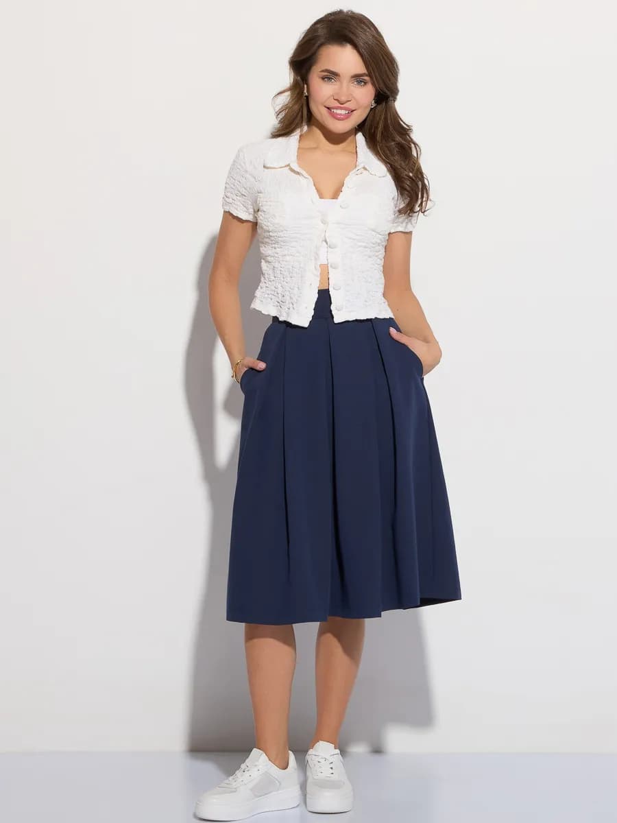 Юбка миди по колено