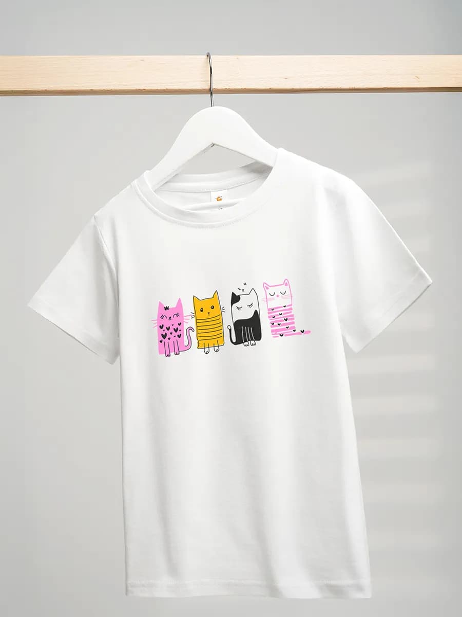 Футболка с принтом детская хлопковая