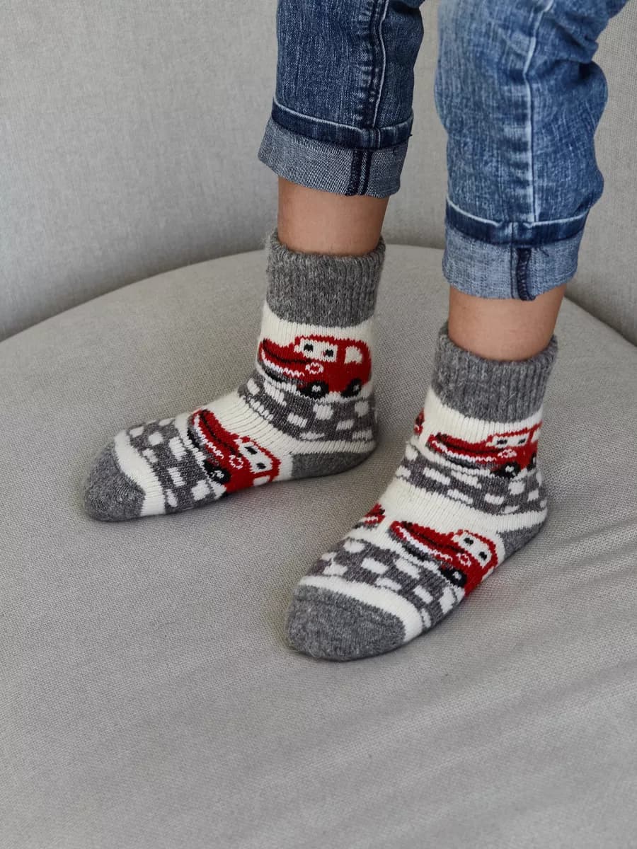 носки шерстяные для детей и подростков - фото 1