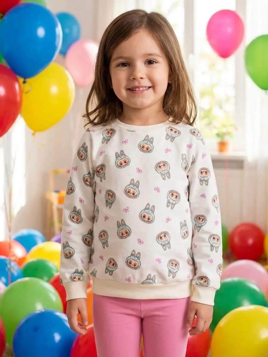 Детский свитшот толстовка с небольшим начесом