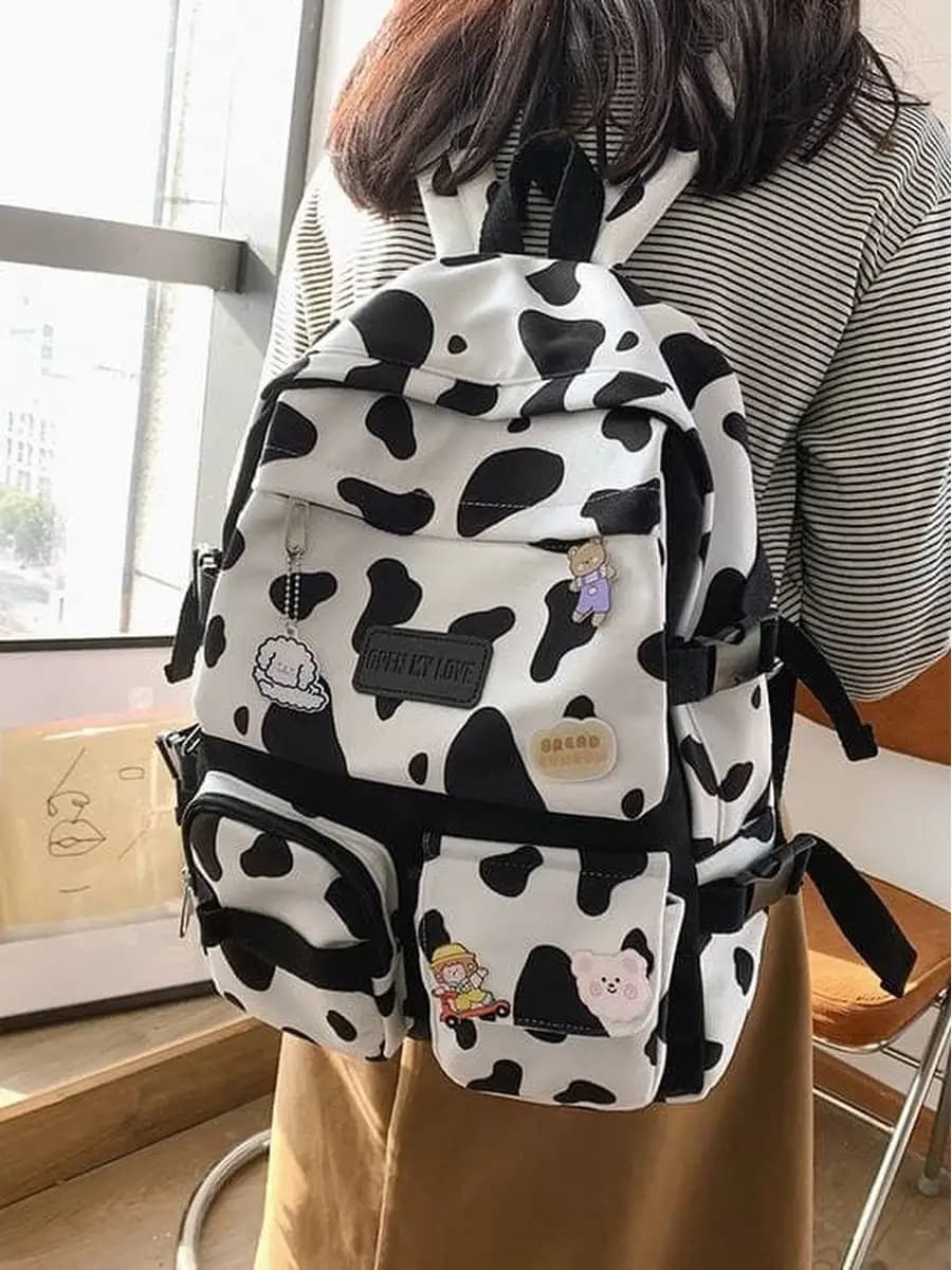 Рюкзак школьный с принтом