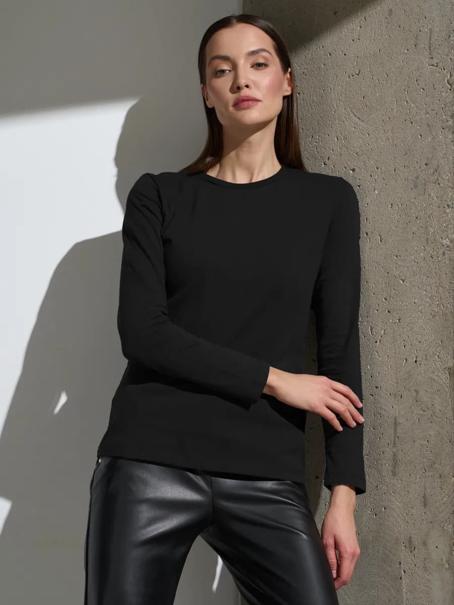 Лонгслив эластан футболка с длинным рукавом