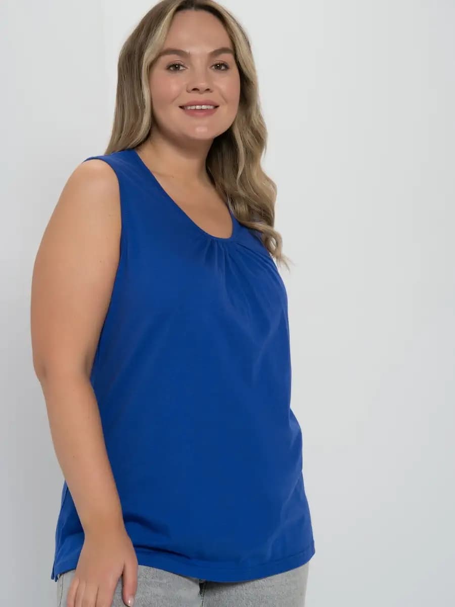 Топ трикотажный большие размеры - фото 1