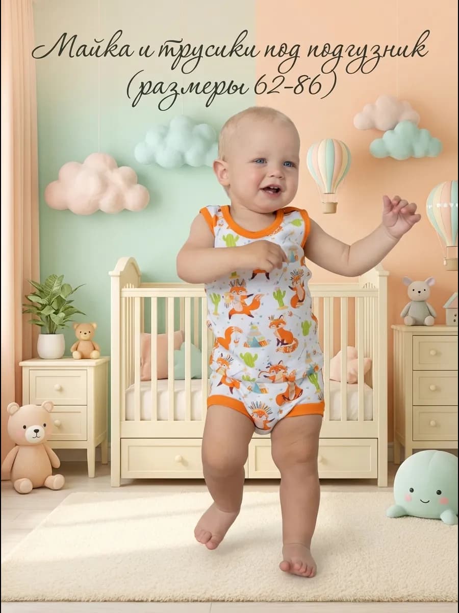 Майка и трусики для малышей - фото 1