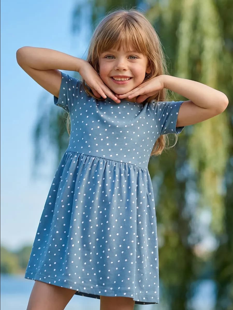 Платье в садик хлопок 100%