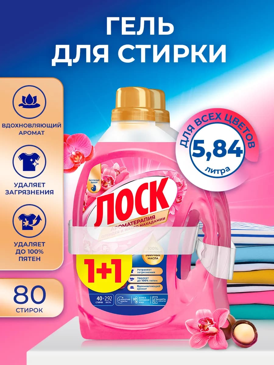 Гель концентрат Орхидея и масло макадамии, 2х2,92л