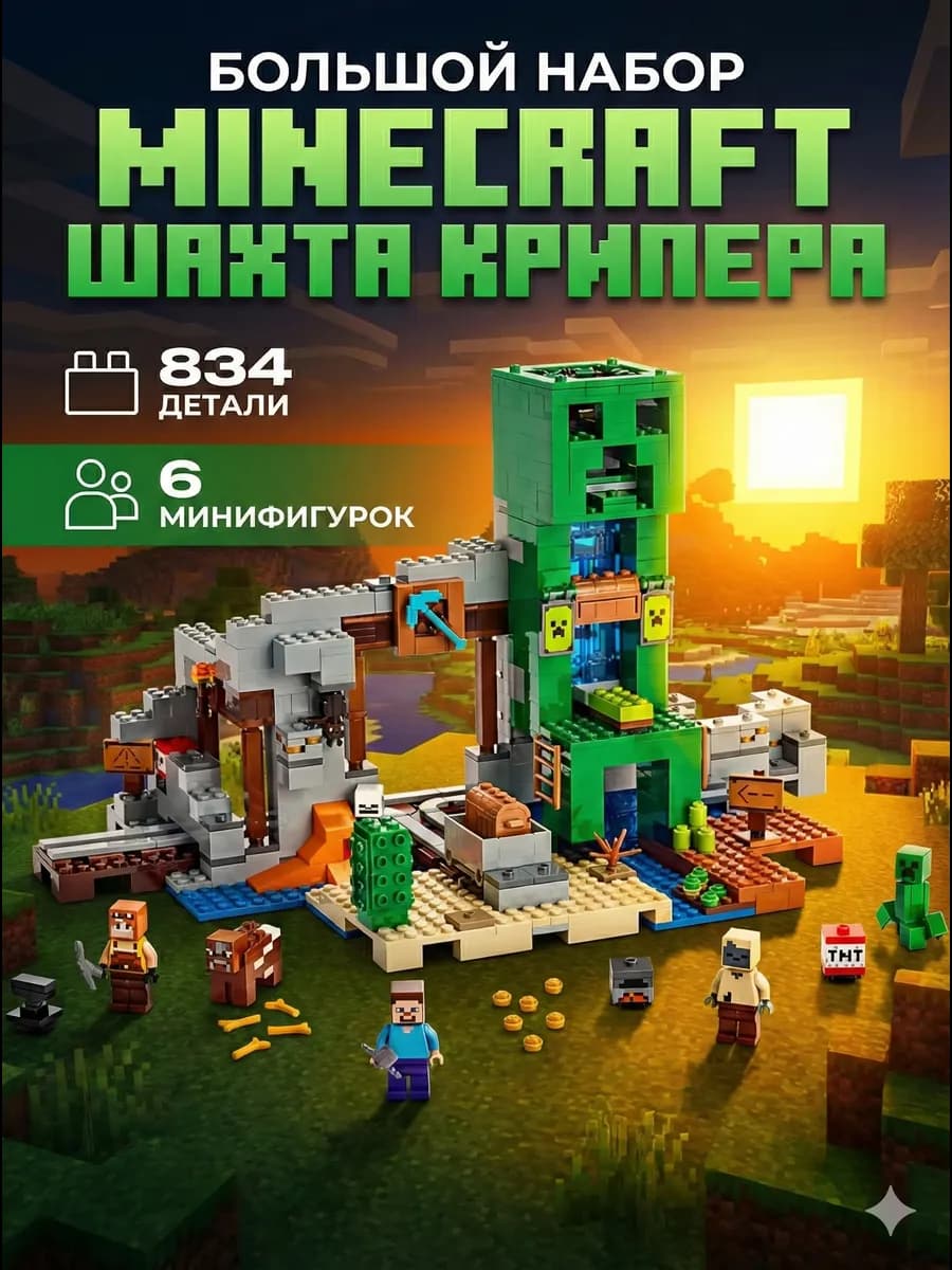 Конструктор Minecraft Шахта Крипера