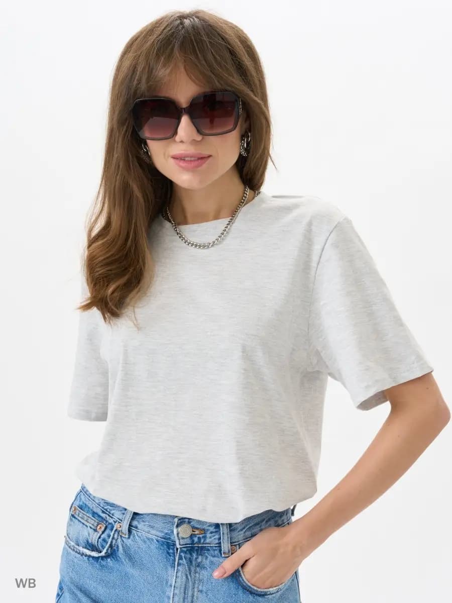 Футболка базовая прямого кроя - фото 1