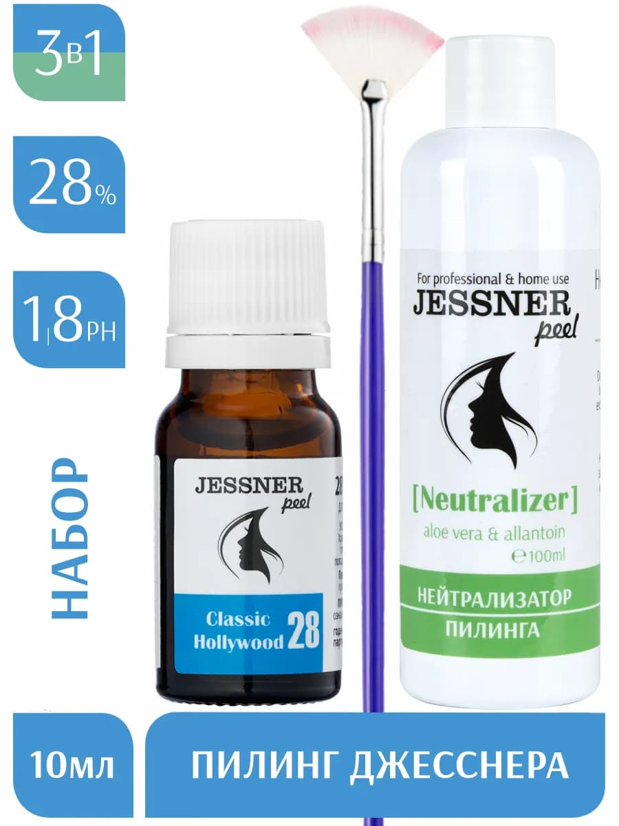 Набор 3в1 Кислотный пилинг Джесснера 28%