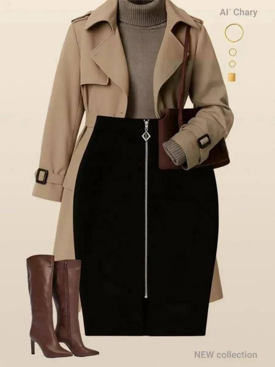 Юбка карандаш офисная миди классическая