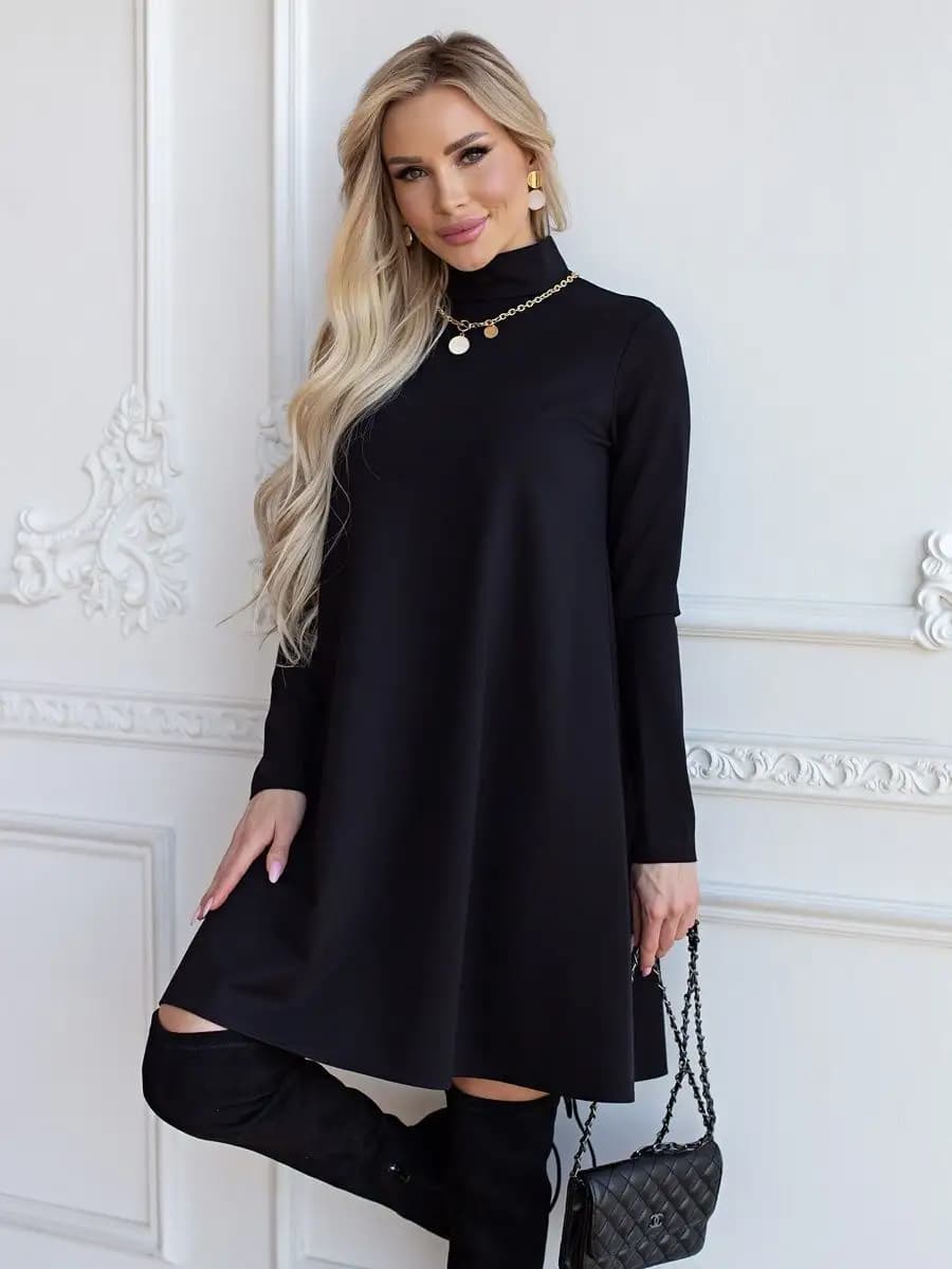 Платье трикотажное офисное